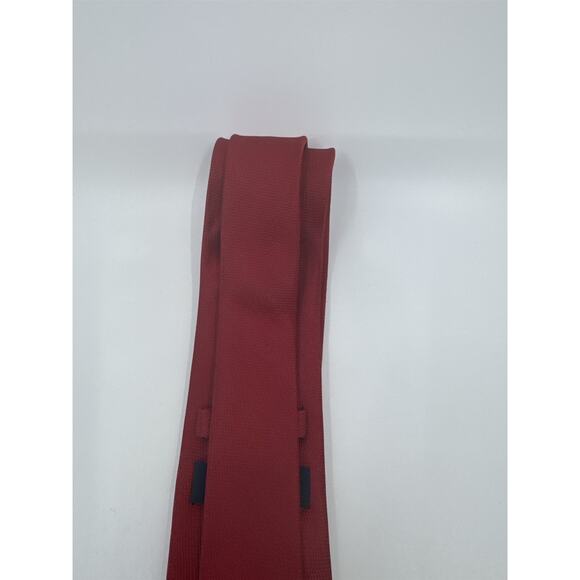 Nautica 100% Silk Red Men's Neck Tie - Picture 9 of 14